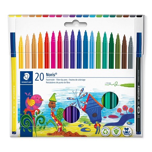 PLUMIN ESCOLAR STAEDTLER NORIS C/20 COLORES