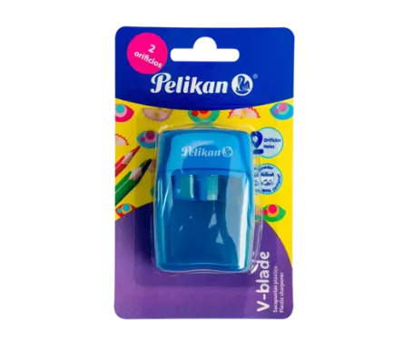 SACAPUNTAS DOBLE ORIFICIO CON DEPOSITO PELIKAN 1 PZA