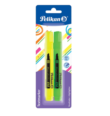 MARCATEXTOS 414 PELIKAN VERDE-AMARILLO