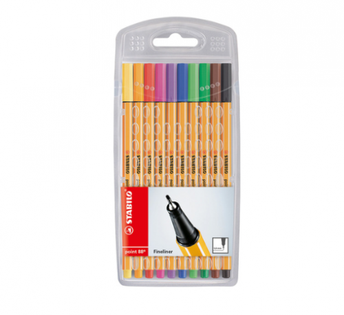 ROTULADOR STABILO POINT 88  CON 10 PIEZAS 