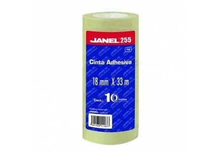 CINTA ADHESIVA 18MM X 33M  TORRE 255 JANEL 