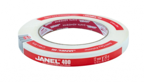 CINTA ADHESIVA 12X50M JANEL 400 DOBLE CARA