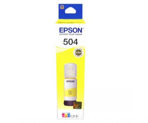 TINTA PARA IMPRESORA T504 EPSON AMARILLO 