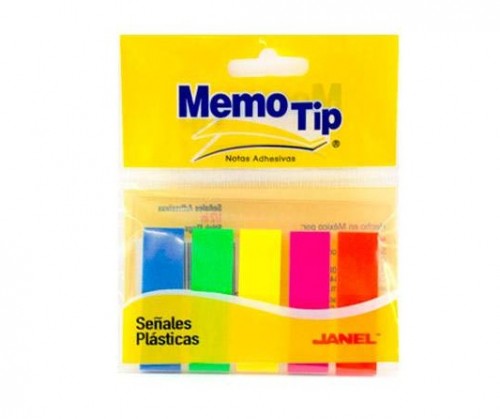 BANDERITAS PLASTICAS ADHESIVAS MEMOTIP JANEL