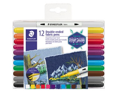 MARCADOR DOBLE PUNTA PARA TELA 12 PZAS STAEDTLER