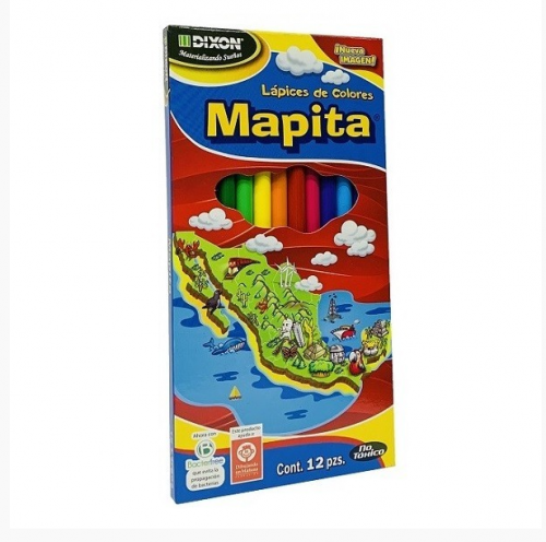 COLORES MAPITA LARGOS DIXON 12 PIEZAS