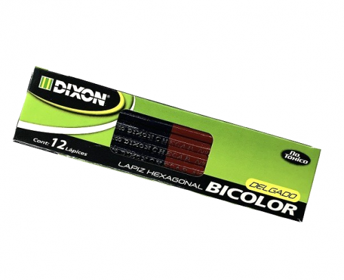 LAPIZ BICOLOR DELGADO DIXON CAJA 12 PIEZAS
