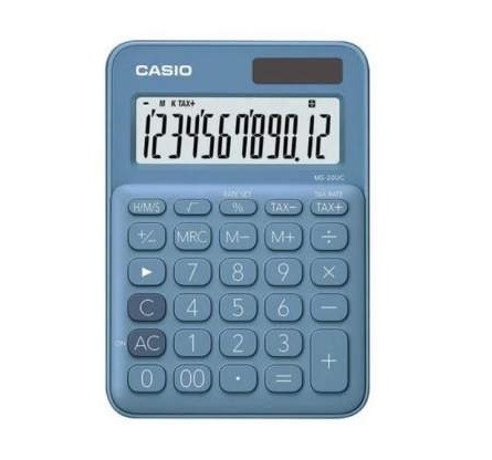 CALCULADORA ESCRITORIO CASIO 12 DIG  AZUL