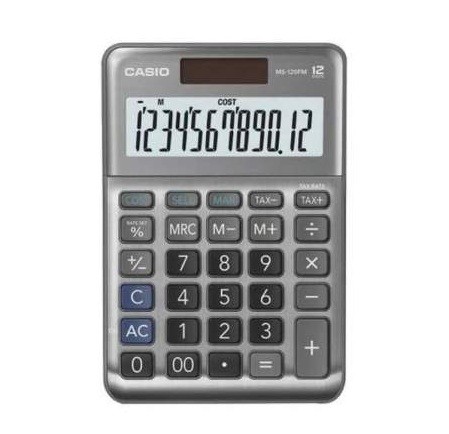 CALCULADORA ESCRITORIO CASIO 12DIG GRIS