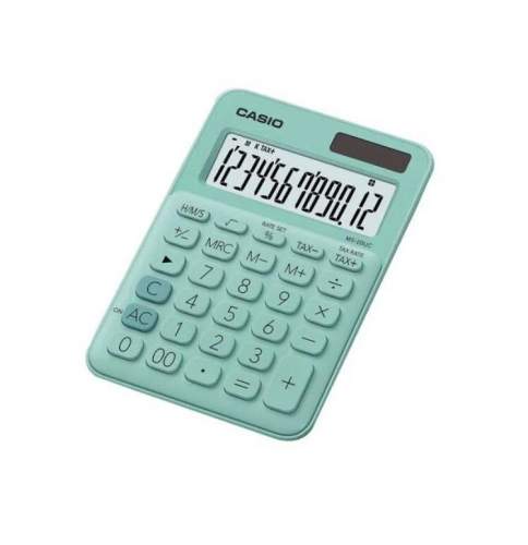CALCULADORA  ESCRITORIO CASIO12DIG  VERDE