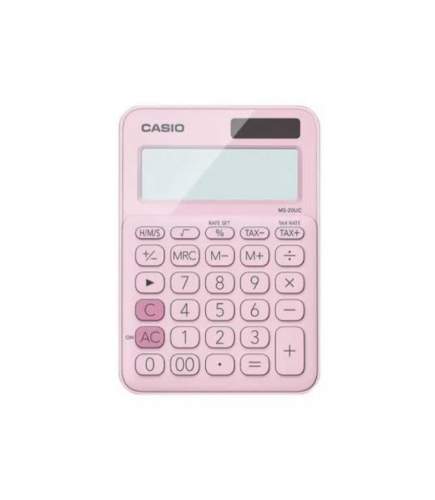 CALCULADORA  ESCRITORIO CASIO12DIG ROSA