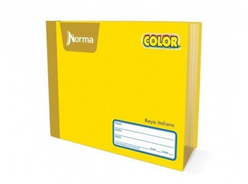 CUADERNO COSIDO ITALIANA NORMA COLOR 100HOJAS