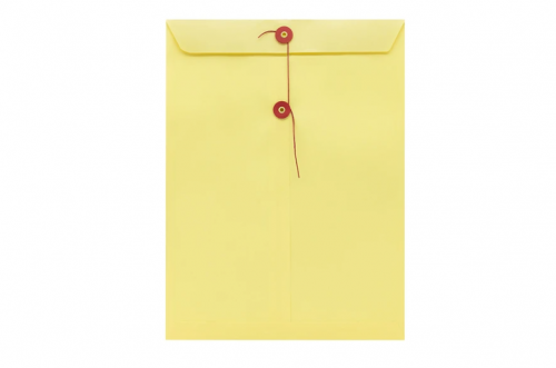 SOBRE AMARILLO CON HILO T/CARTA C/25PZAS FORTEC