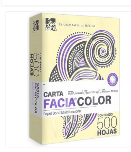 PAPEL FACIA BOND 75gr. T/ CARTA COLOR