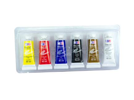 PINTURA OLEO ATL SET CON 6 PZAS 40ML.C/U