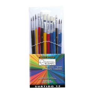 PINCEL RODART SURTIDO C/12 PIEZAS RODIN