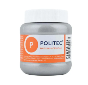 PINTURA  ACRILICA  METALICA POLITEC 250ML. 1 PIEZA