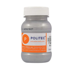 PINTURA ACRILICA  METALICA POLITEC 100ML 1 PIEZA