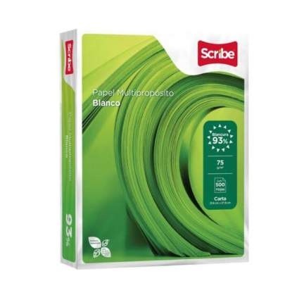 PAPEL BOND ECOLOGICO SCRIBE  T/CARTA 500H