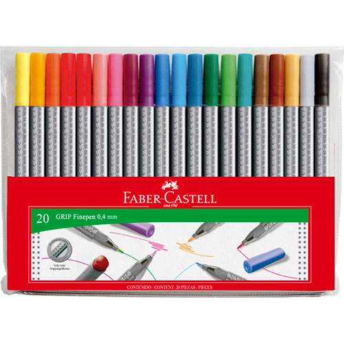 ROTULADOR GRIP 20 PIEZAS  FABER CASTELL