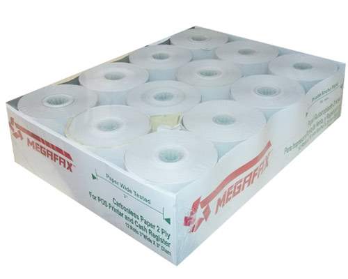 ROLLO 76X76MM AUTOCOPIANTE  P/SUMADORA12 PZAS MEGAFAX 