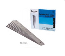 REPUESTO P/CUTTER C/10 9MM BARRILITO