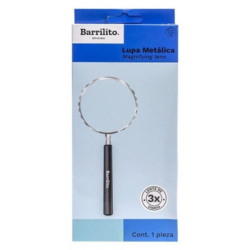 LUPA METALICA 90MM BARRILITO 