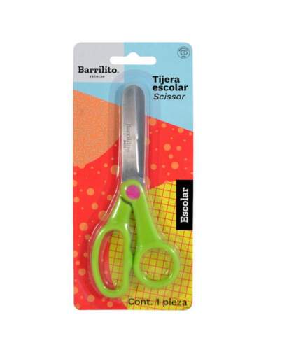 TIJERA BARRILITO ESCOLAR ACERO INOX