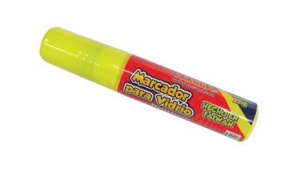 MARCADOR FLUORECENTE PARA VIDRIO 1 PZA PASCUA 