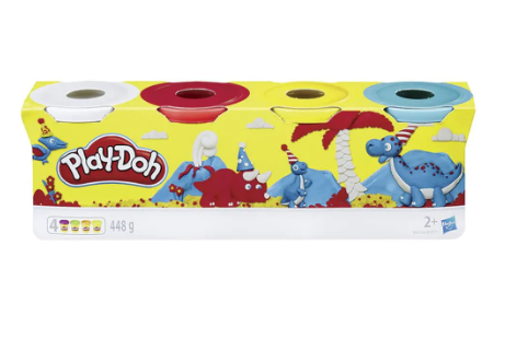 MASA PARA MOLDEAR PLAY DOH 112GR PAQ. CON 4