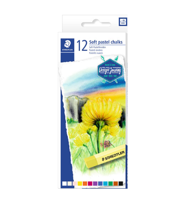 BARRA DE PASTEL SECO CON 12 PZAS STAEDLER