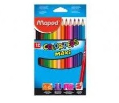 COLORES MAPED PEPS MAXI TRIANGULARES CON 12