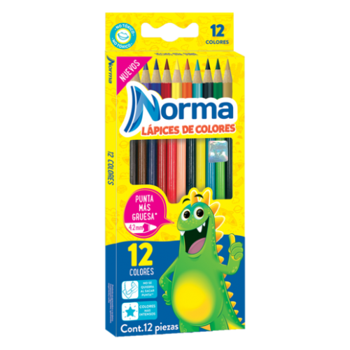 COLORES NORMA REDONDOS C/12 PIEZAS