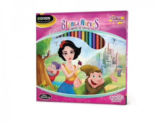 COLORES BLANCA NIEVES LARGOS 24PZAS DIXON
