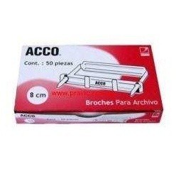 BROCHE ACCO 8 CM CON 50PZAS
