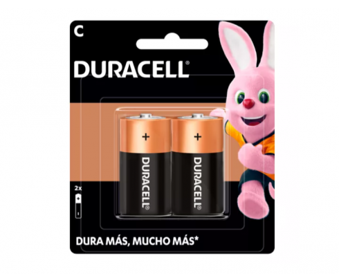 PILA ALCALINA DURACELL C 1.5 VOLT. 2 PZAS