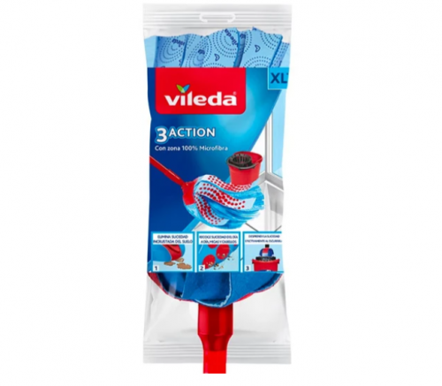 MECHUDO VILEDA MICROFIBRA 3ACCION AZUL