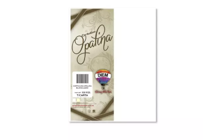 PAQUETE DE CARTULINA OPALINA 225G DIEMR 100H
