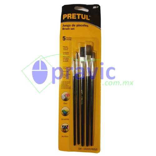 SET DE PINCELES PARA OLEO Y ACUARELA