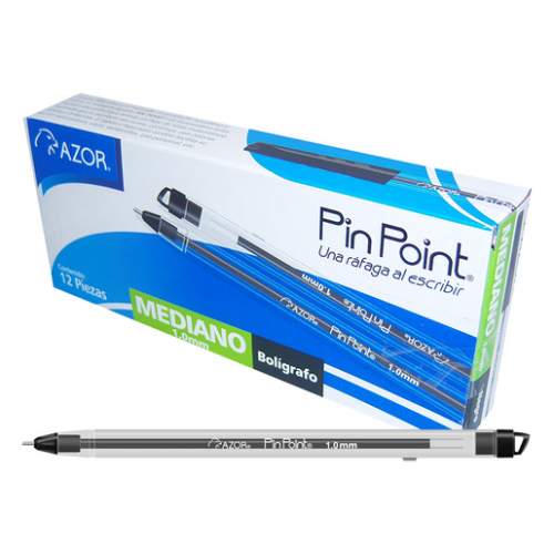 BOLIGRAFO PIN POINT BLISTER CON 12 PIEZAS NEGRO
