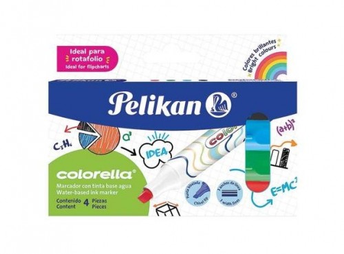 MARCADOR COLORELLA ESTUCHE C/4 PZA PELIKAN
