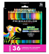 COLORES PRISMACOLOR  JR CON 36 LAPICES REDONDOS
