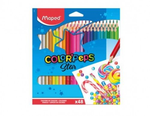 COLORES MAPED TRIANGULARES CON 48 PIEZAS