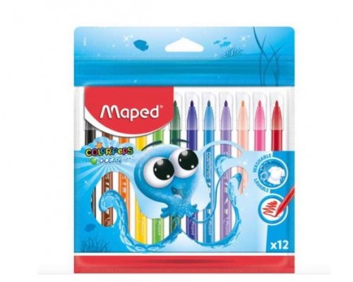 PLUMON MAPED COLOR PEPS ESTUCHE C/ 12 PZAS 