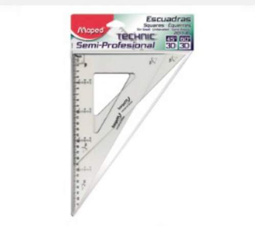 ESCUADRA SEMI-PROFESIONAL 25CM, 28CM Y 30CM MAPED