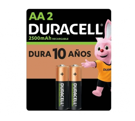 PILA ALCALINA AA RECARGABLE DURACELL BLISTER C/4PZAS