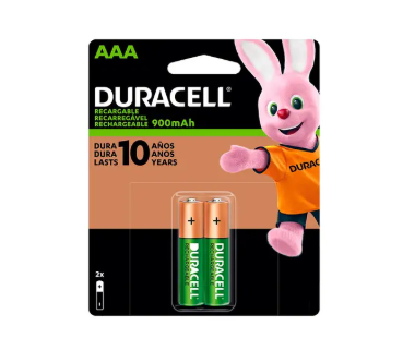 PILA ALCALINA AAA RECARGABLE DURACELL  C/2