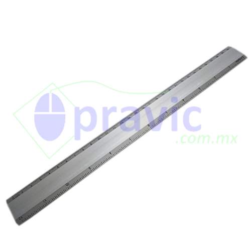 REGLA ESCOLAR DE ALUMNIO 30CM                                                                
