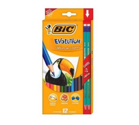 COLORES BIC CAJA CON 12 PZAS 