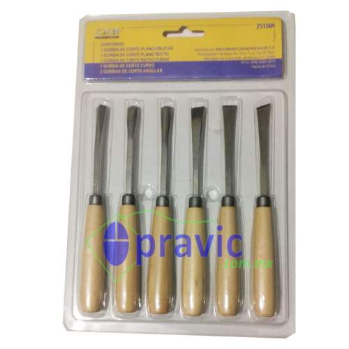 GURBIAS PROFESIONALES JUEGO CON 6 PZAS